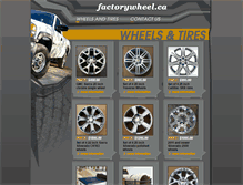 Tablet Screenshot of factorywheel.ca
